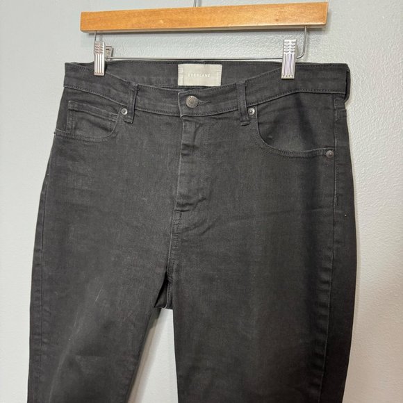 EVERLANE high rise skinny jeans in faded black size 31 ankle - Picture 3 of 6